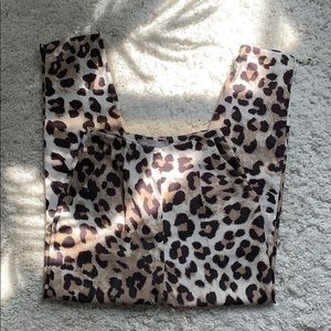 preowned ASOS cheetah print tapered ankle pants 2